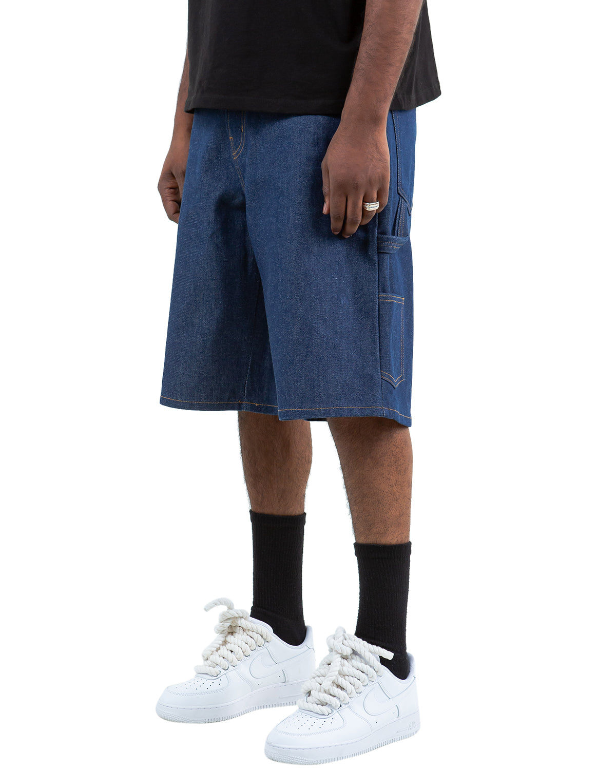 The Work Shorts - Blue Gold ( Raw Denim )