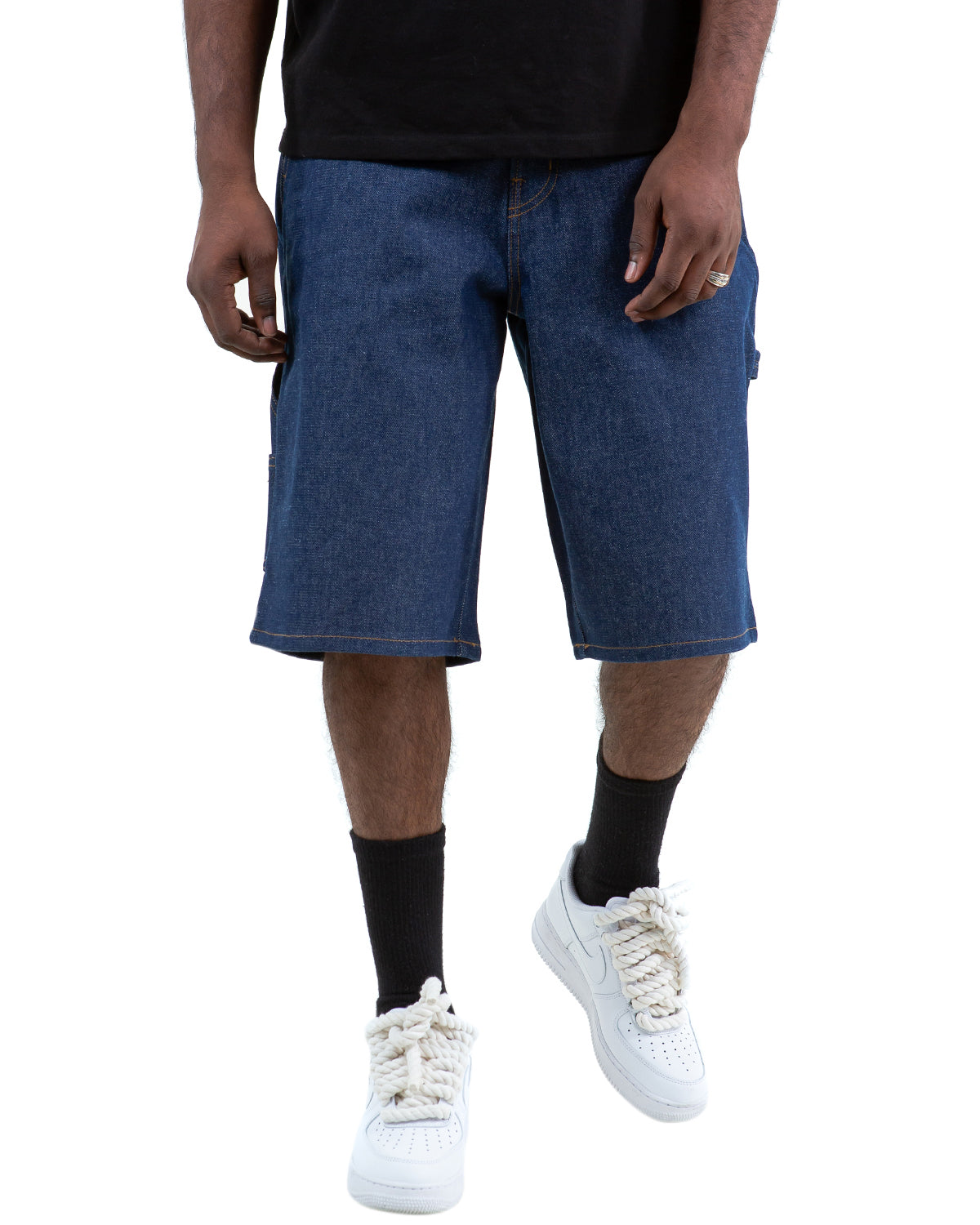 The Work Shorts - Blue Gold ( Raw Denim )