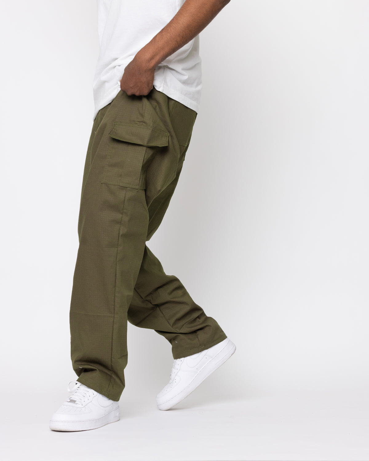 The Relaxed Baggy XL - Olive Rip-Stop Cargo